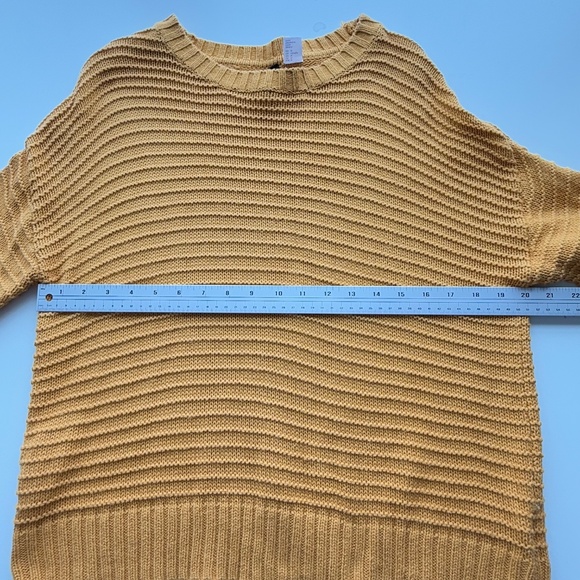Divided Knit Sweater Mustard Yellow Size M - Picture 8 of 9